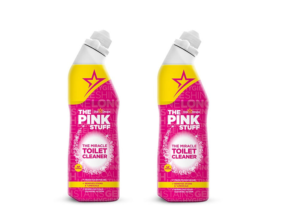 The Pink Stuff - 2x 750 ml - Stardrops Wonder Toiletreiniger - IL Produttore di Pulizia Miracoloso - The Miracle Cleaner