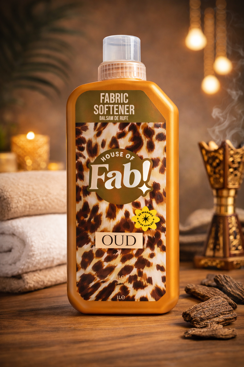Fabulosa Μαλακτικό Ρούχων OUD – Μαλακτικό 1L – 33 Πλύσεις – Μαλακτικό Ρούχων