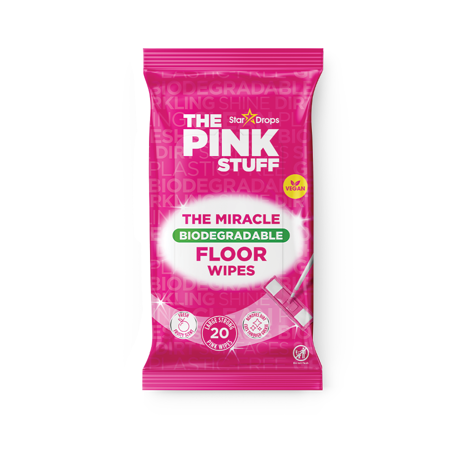 Pink Stuff Biodegradējami antibakteriālie grīdas mitrumi - Ierobežota izdevuma