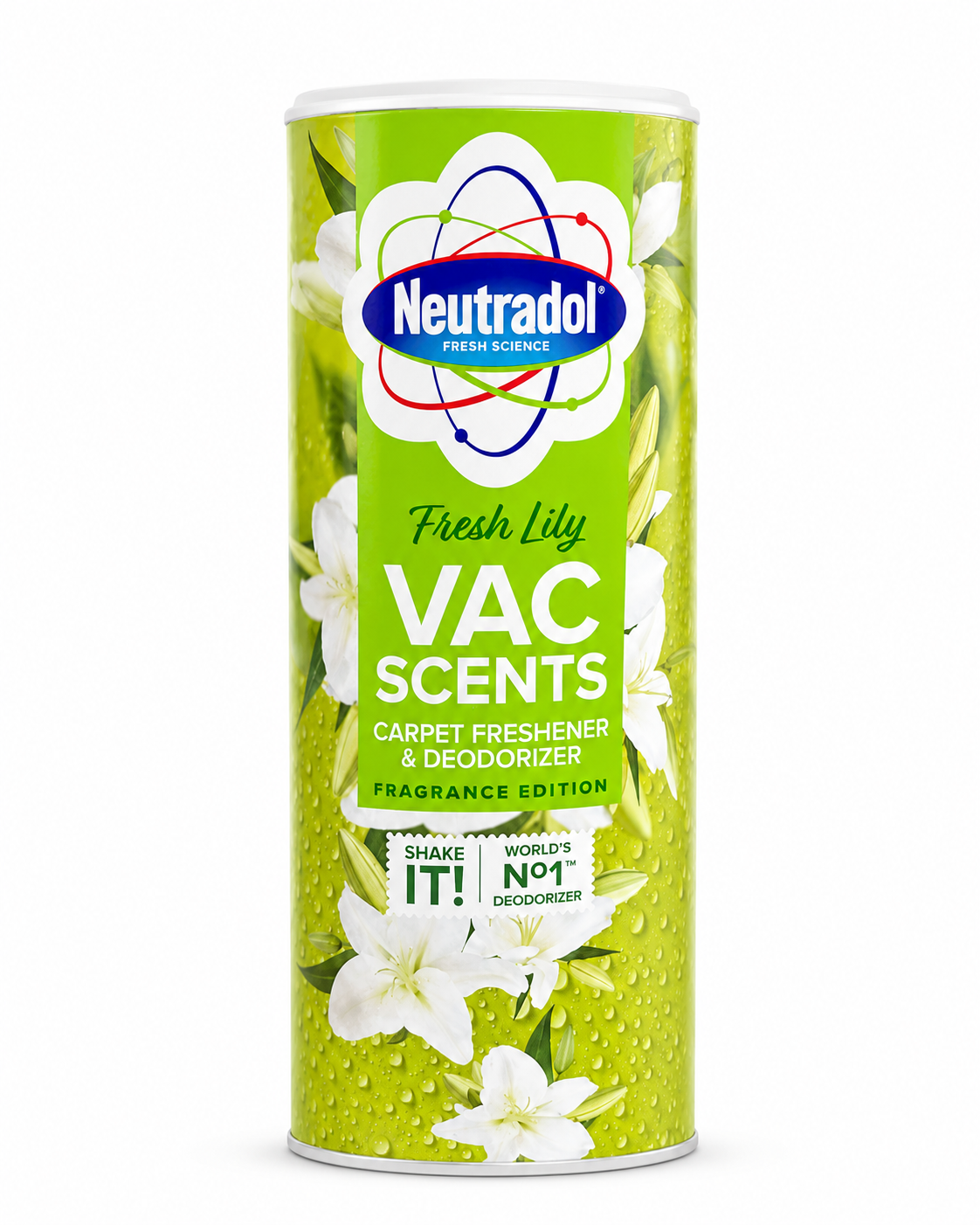 Neutradol Fresh Lily Vac Scents – Tapijtverfrisser & Geurverdrijver voor Tapijt en Vloerkleden – Carpet Freshener & Deodorizer