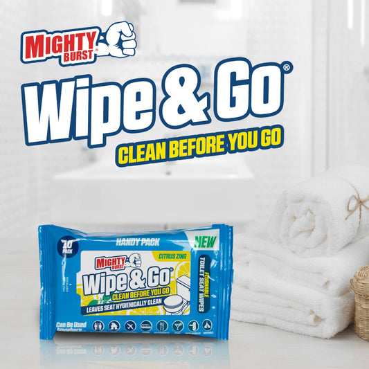 Airpure Mighty Burst Citrus Zing Wipe & Go Våtservetter - 3x10 Våtservetter