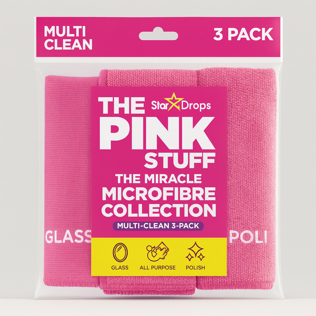 Pink Stuff Microvezel čisticí utěrka růžová (3 kusy)