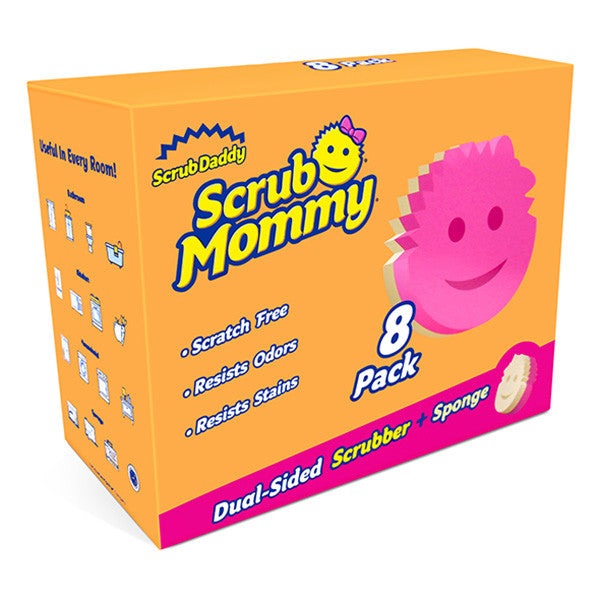 Houbičky Scrub Mommy pink value pack - 8 bal