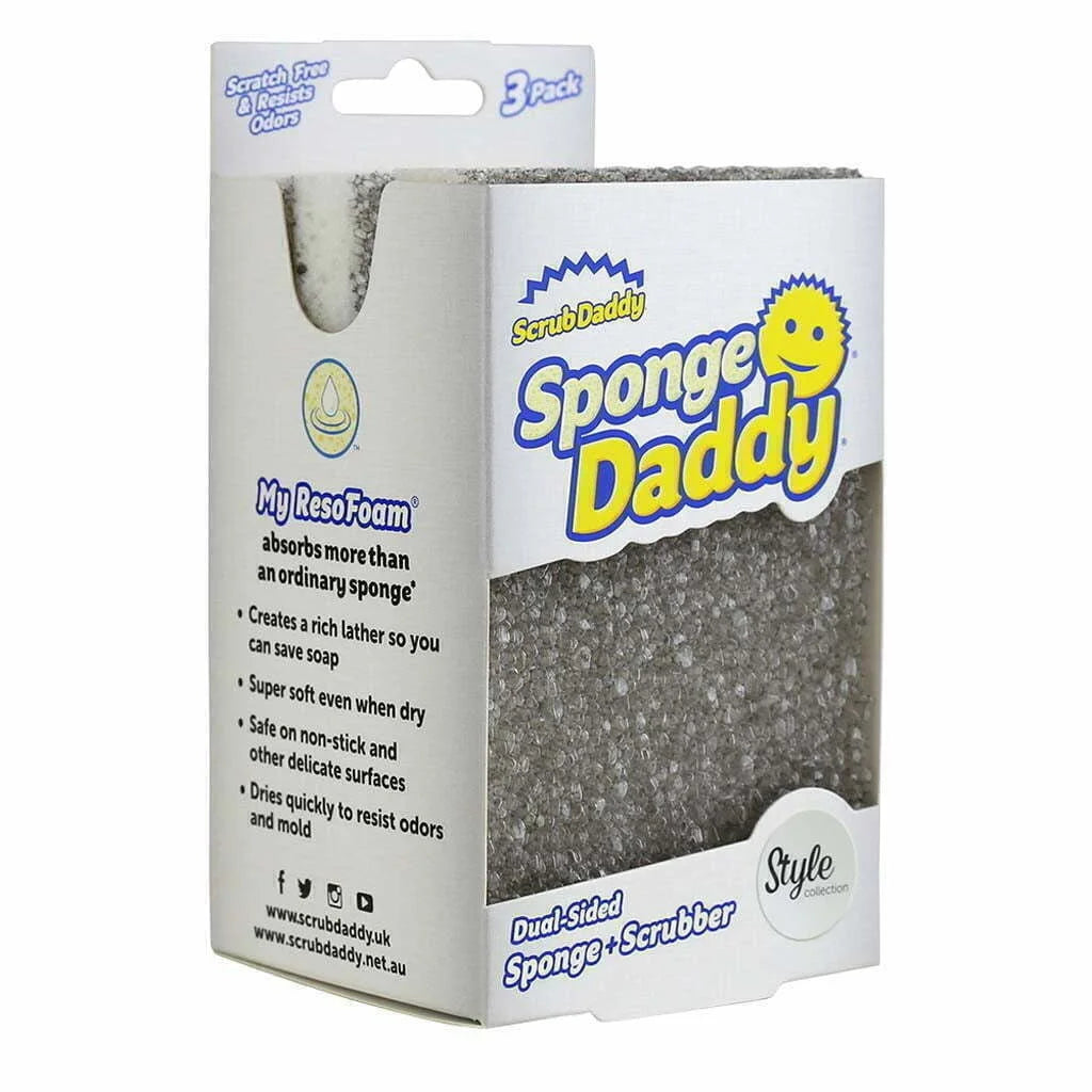 Scrub Daddy - Colección Sponge Daddy Style - gris - 3 piezas