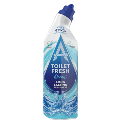 Astonish Ocean Toilet Gel 750ml Fresh Toilet Cleaner Against Limescale