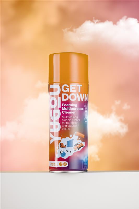 YUGOU Get Down Pianka Wielofunkcyjny Środek Czyszczący 450 ml – Skuteczny Środek Do Czyszczenia Z Formułą Pieniącą Do Użytku Wewnątrz i Na Zewnątrz