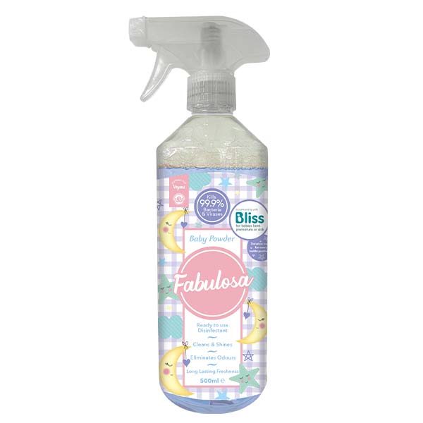 Fabulosa Univerzální čisticí sprej Baby Powder 500ml