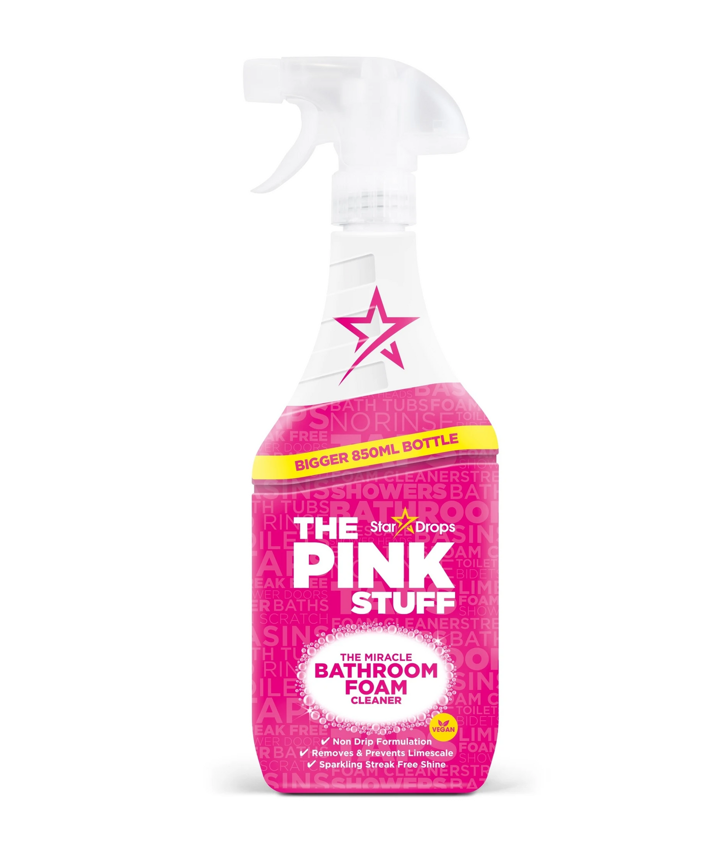 Stardrops Pink Stuff - Koupelnová pěna - Čisticí prostředek do koupelny 850ml