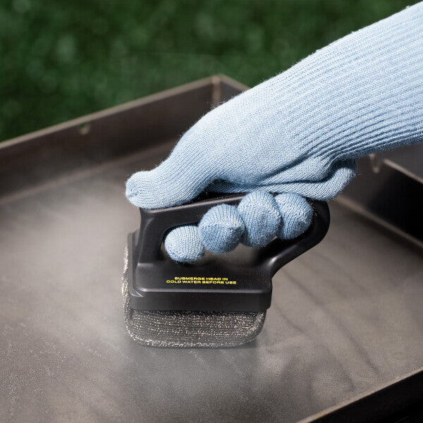 Scrub Daddy MR. BAR-B-Q XL Cepillo de Vapor para Parrilla – Cepillo Ancho para Parrilla, Plancha y Grill