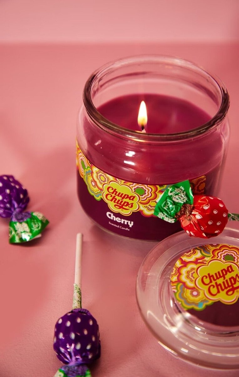 Vela Perfumada Chupa Chups 510g - Cereza