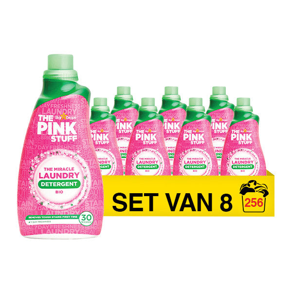 Pink Stuff šķidrais bioloģiskais veļas mazgājamais līdzeklis 960ml - 8 iepakojums