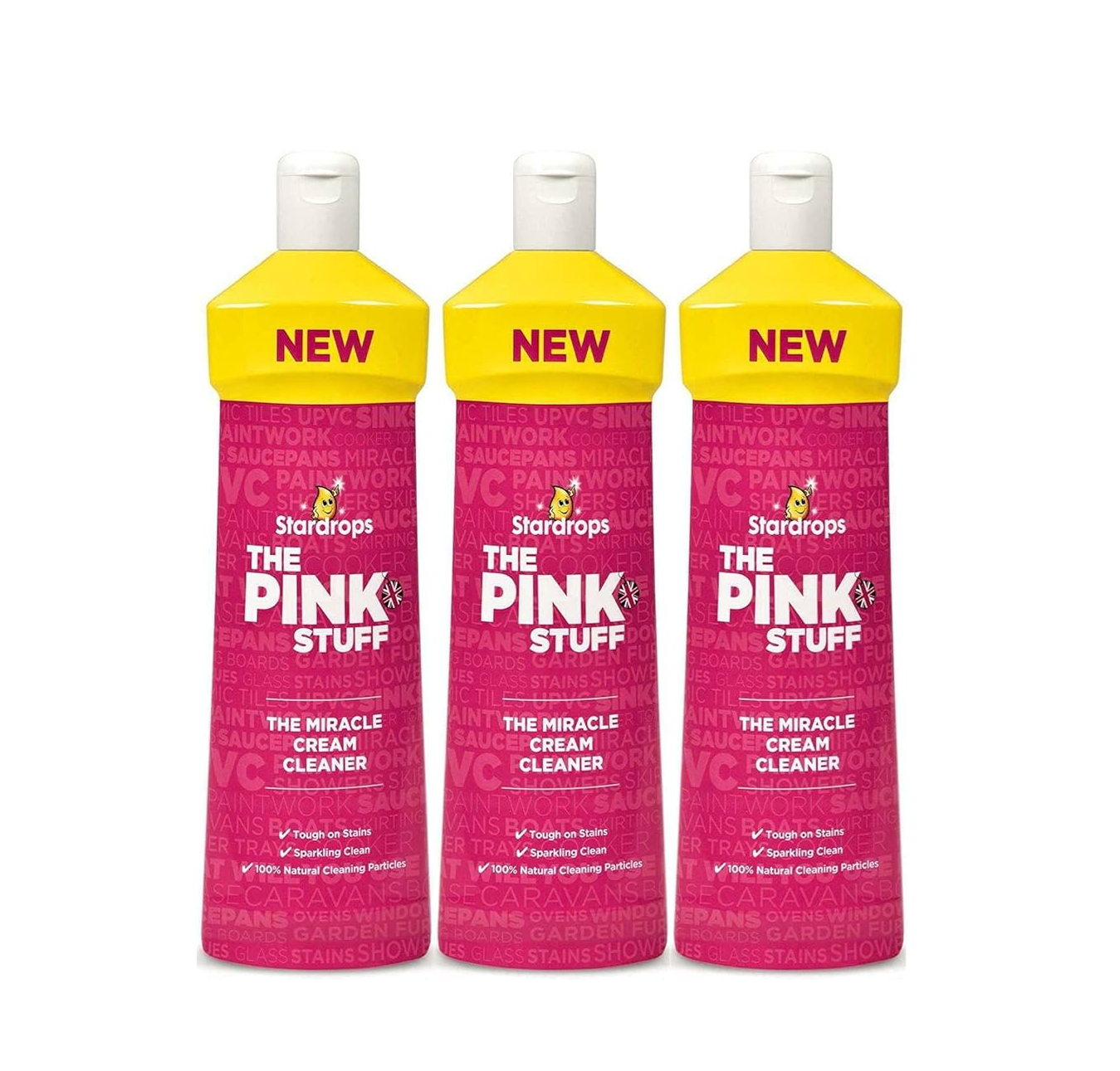 Stardrops Pink Stuff Środek Czyszczący w Kremie - 3 Pak