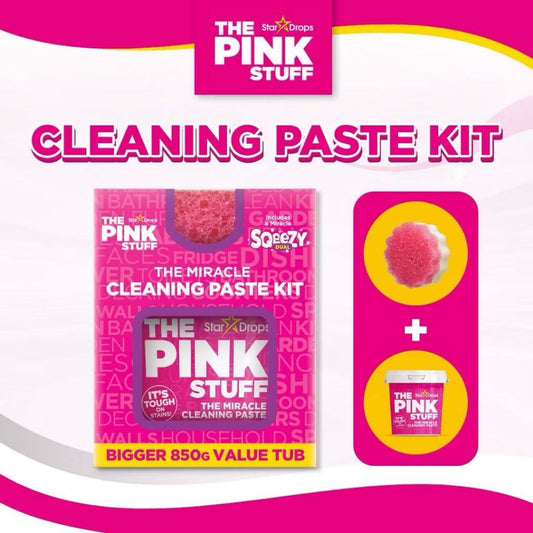 The Pink Stuff Kit de Pasta de Limpeza Milagrosa - 850g + Esponja