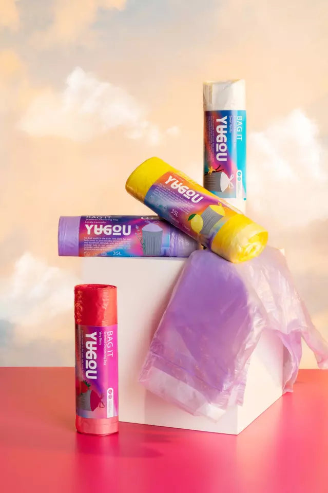 Yugou šiukšlių maišai su saldžios vanilės kvapu iš Švedijos - 35 litrai - TikTok virusas
