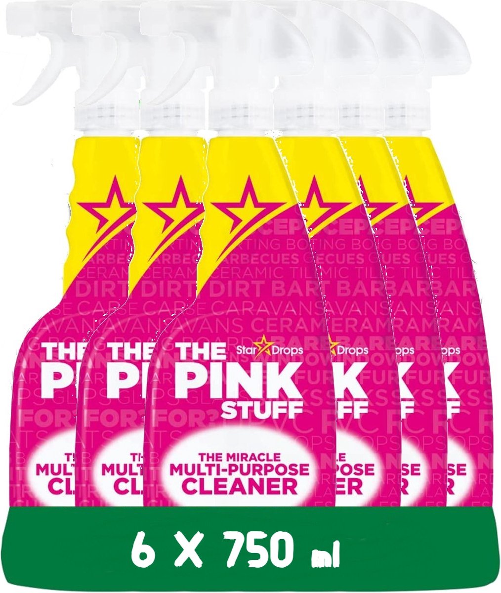 The Pink Stuff Allesreiniger Spray - confezione vantaggio 6 x 750 ml - Ecologico