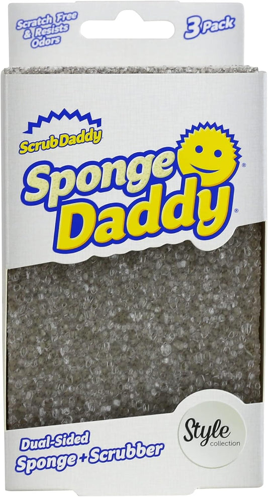 Scrub Daddy - Collezione Sponge Daddy Style - grigio - 3 pezzi