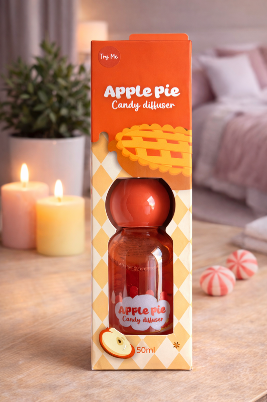 Apple Pie Candy Doftspridare 50ml – Söt Äppelpaj Doftspridare – Hemdoft Doftspridare – Candy Doftspridare för Rum, Sovrum och Vardagsrum