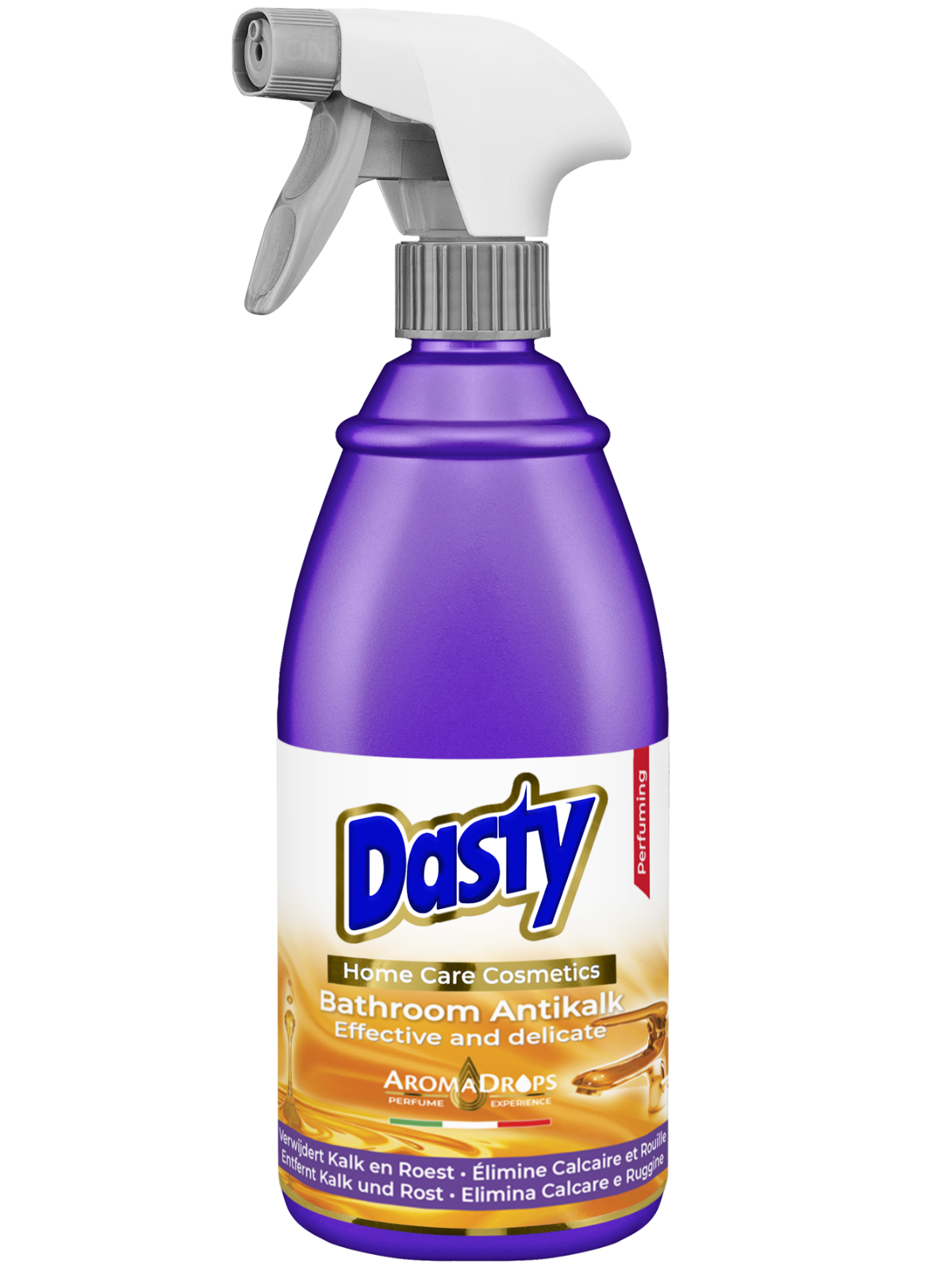 Dasty Spray Limpiador de Cal – Elimina Cal y Residuos de Jabón en Baño