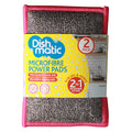Dishmatic Microvezel-schoonmaakpads – 2-in-1 schrob- en afneempads, krasvrij en wasbaar