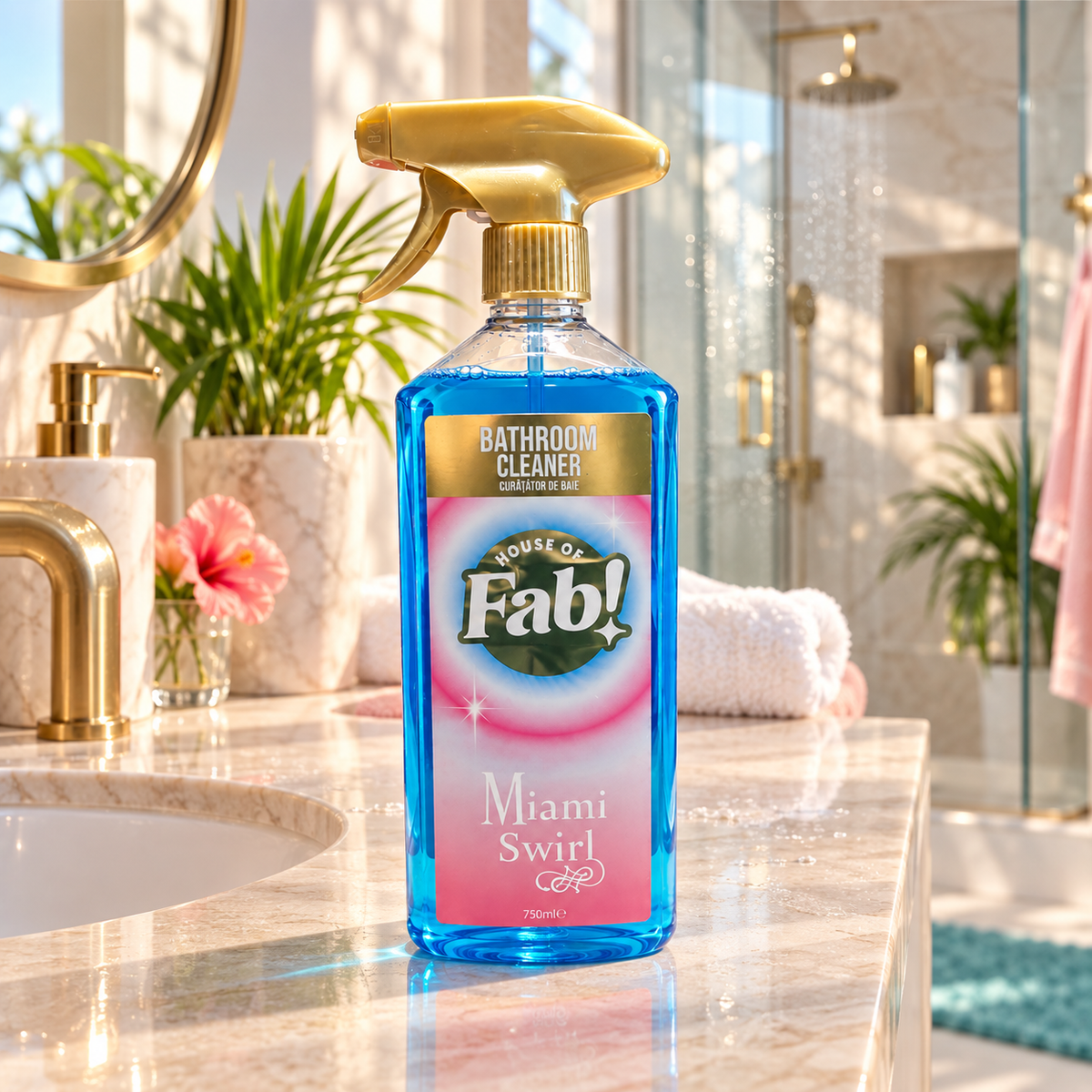 Fabulosa Bathroom Cleaner Miami Swirl 750ml – kylpyhuoneen puhdistussuihke