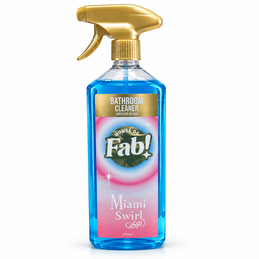 Limpiador de baños Fabulosa Miami Swirl 750 ml – Spray limpiador para el baño