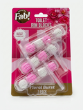 Fabulosa Toilet Rim Blocks Floral Burst 3 Pack – 3 darabos WC-peremblokk vízkő ellen, virágillattal