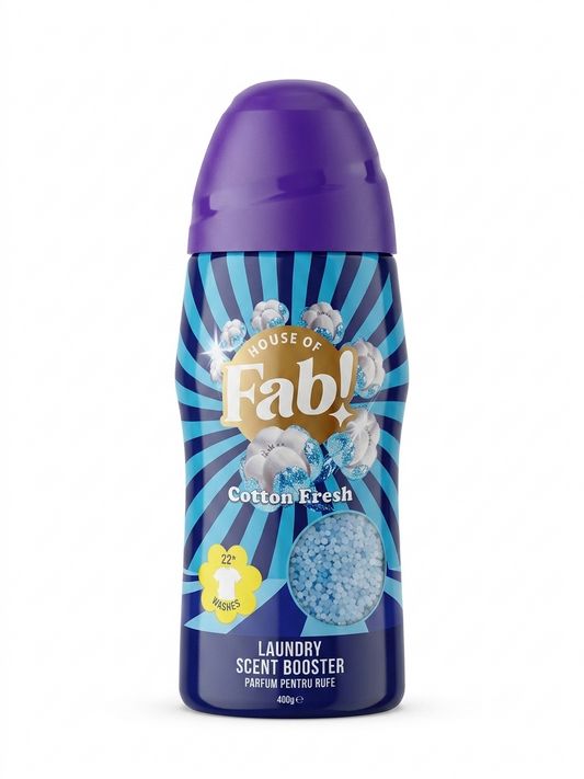 Fabulosa Perlas para Ropa Cotton Fresh 400g – Potenciador de Aroma para Ropa Fresca – Perfume para Ropa