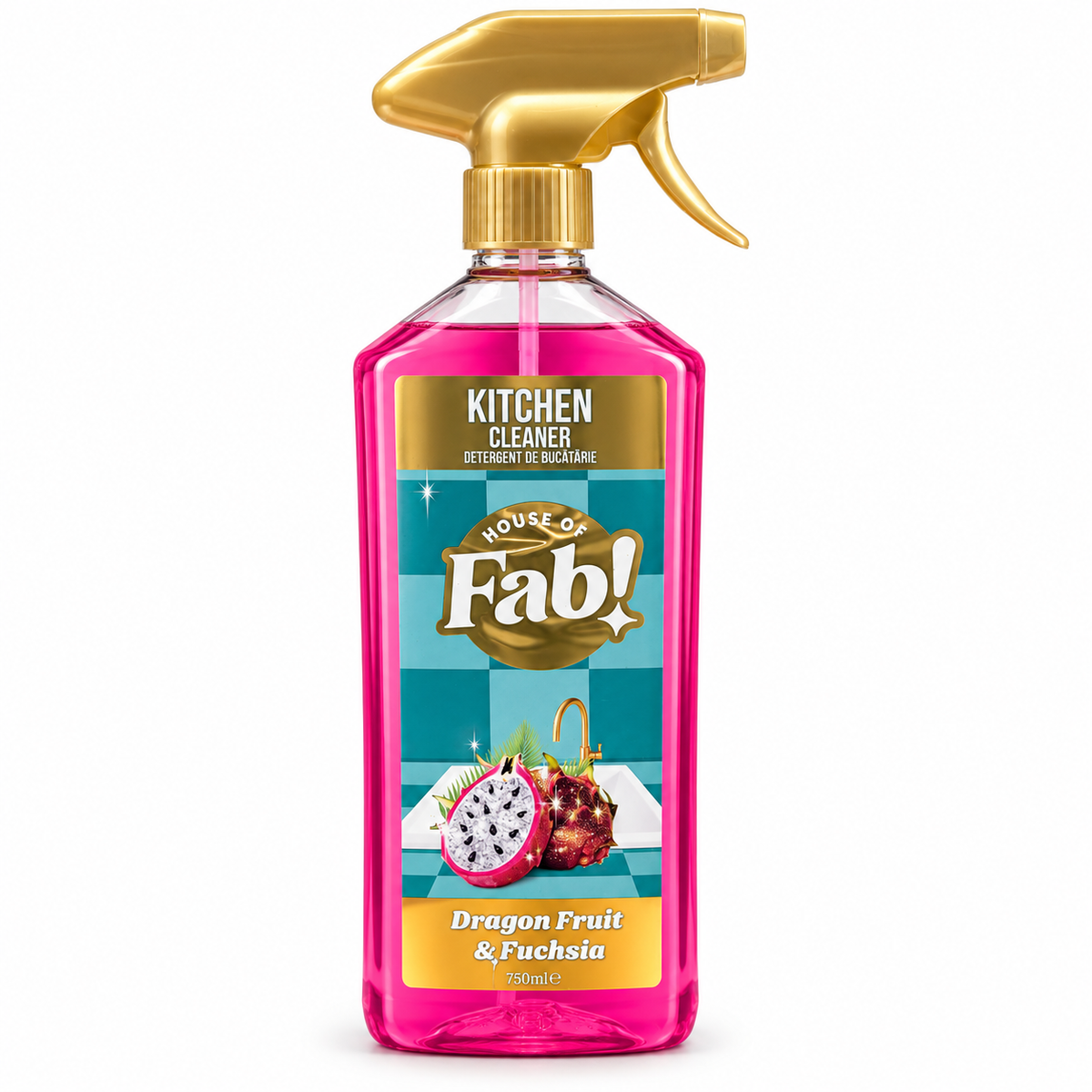 Limpiador de cocina Fabulosa Pitahaya y Fucsia 750 ml – Spray limpiador de cocina