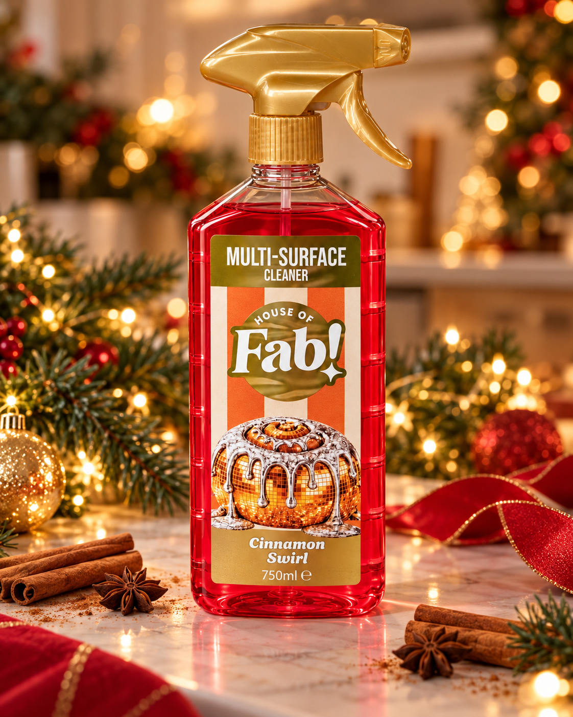 Fabulosa Cinnamon Swirl -yleispuhdistussuihke – 750 ml
