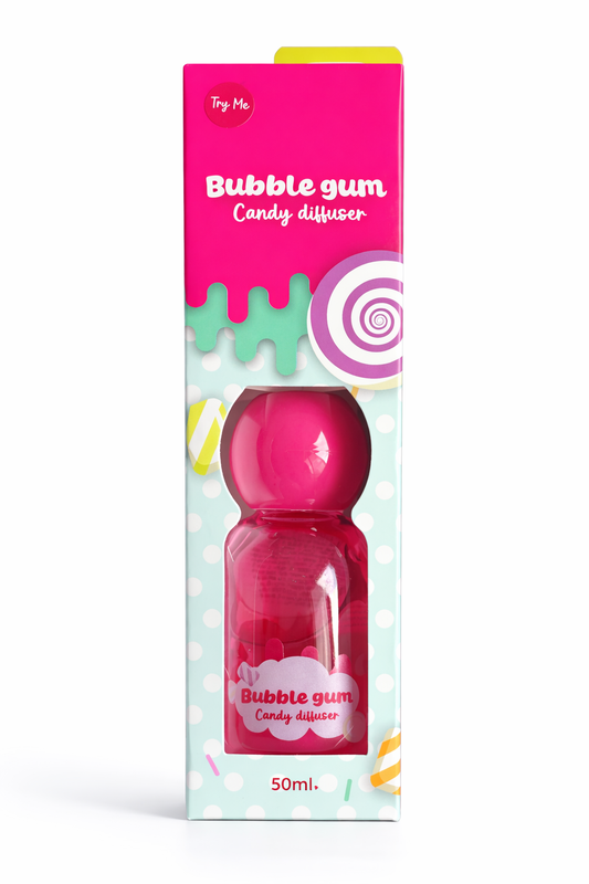 Bubble Gum Candy Doftspridare 50ml – Doftspridare Hemparfym – Söt Bubblegum Hemdoft Doftspridare – Candy Doft Aroma Doftspridare