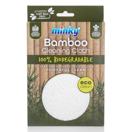 Paño de limpieza Minky Bambú Blanco Biodegradable