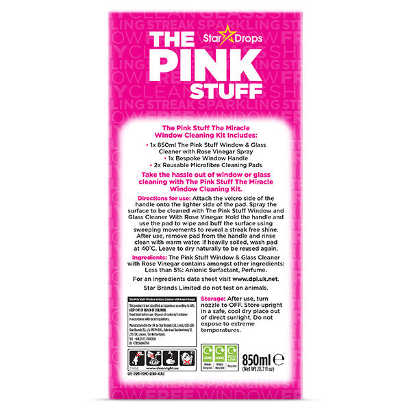 The Pink Stuff El Kit Milagroso para Limpiar Ventanas