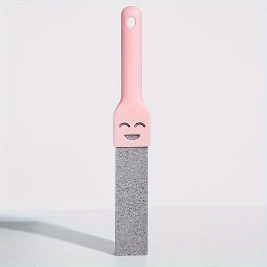 Roze četka za WC od plavca sa smiješkom
