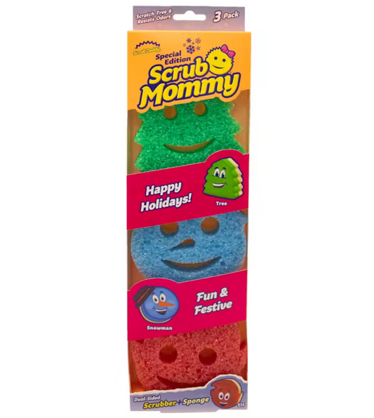 Scrub Daddy Scrub Mommy Christmas 3-pack - božićne spužve
