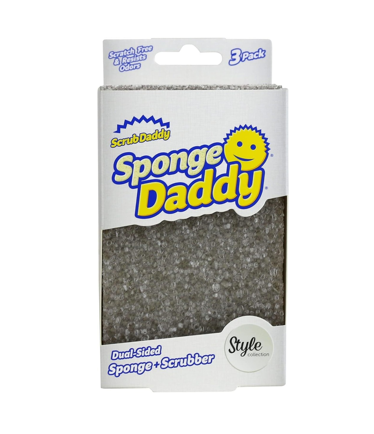 Scrub Daddy - Collezione Sponge Daddy Style - grigio - 3 pezzi
