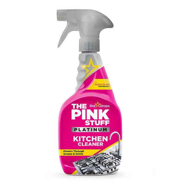 The Pink Stuff Platinum Limpiador de cocina 750 ml – Potente spray contra la grasa, la suciedad y las incrustaciones
