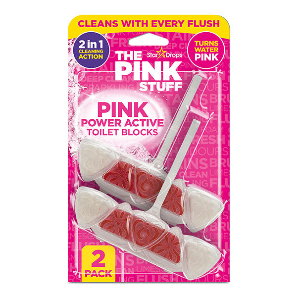 The Pink Stuff Power Active -wc-puhdistustabletit - 2 kpl