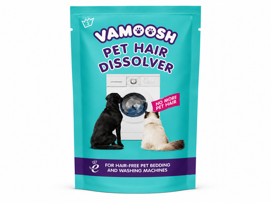 Vamoosh Disolvente de Pelo de Mascotas – Disolvente para Pelo de Animales para Lavadora – Elimina Pelo de Perro y Gato de Cojines, Mantas y Toallas para Mascotas