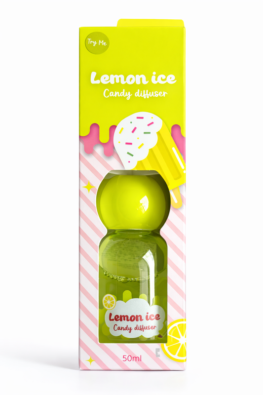 Lemon Ice Candy Doftspridare 50ml – Söt Citron Doftspridare – Hemdoft Doftspridare för Rum, Sovrum och Vardagsrum