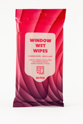 Glass Cleaning Wipes 25 Pieces – Window Wet Wipes for Windows, Mirrors & Glass – Streak-Free Glass Cleaner Wipes