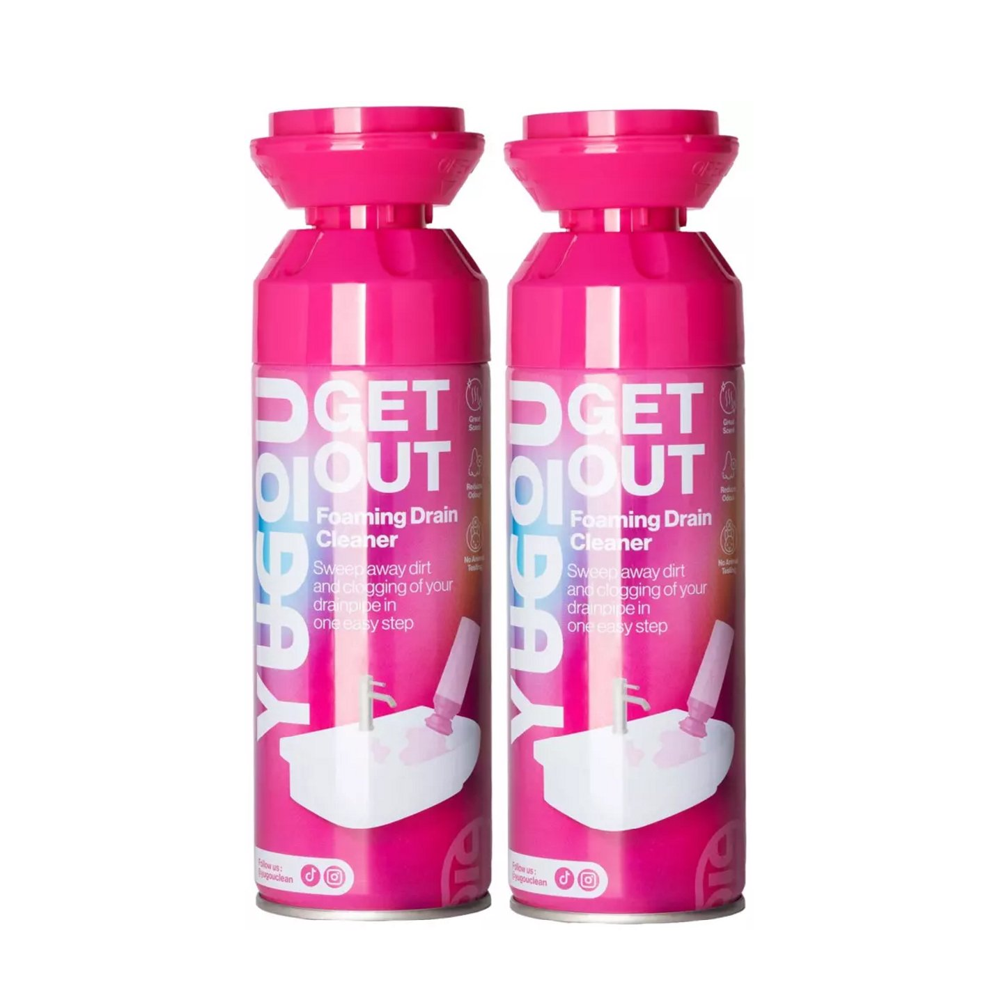 TikTok Вирусен: Yugou Изходящ Пяна Почистващ препарат за канали 450ml