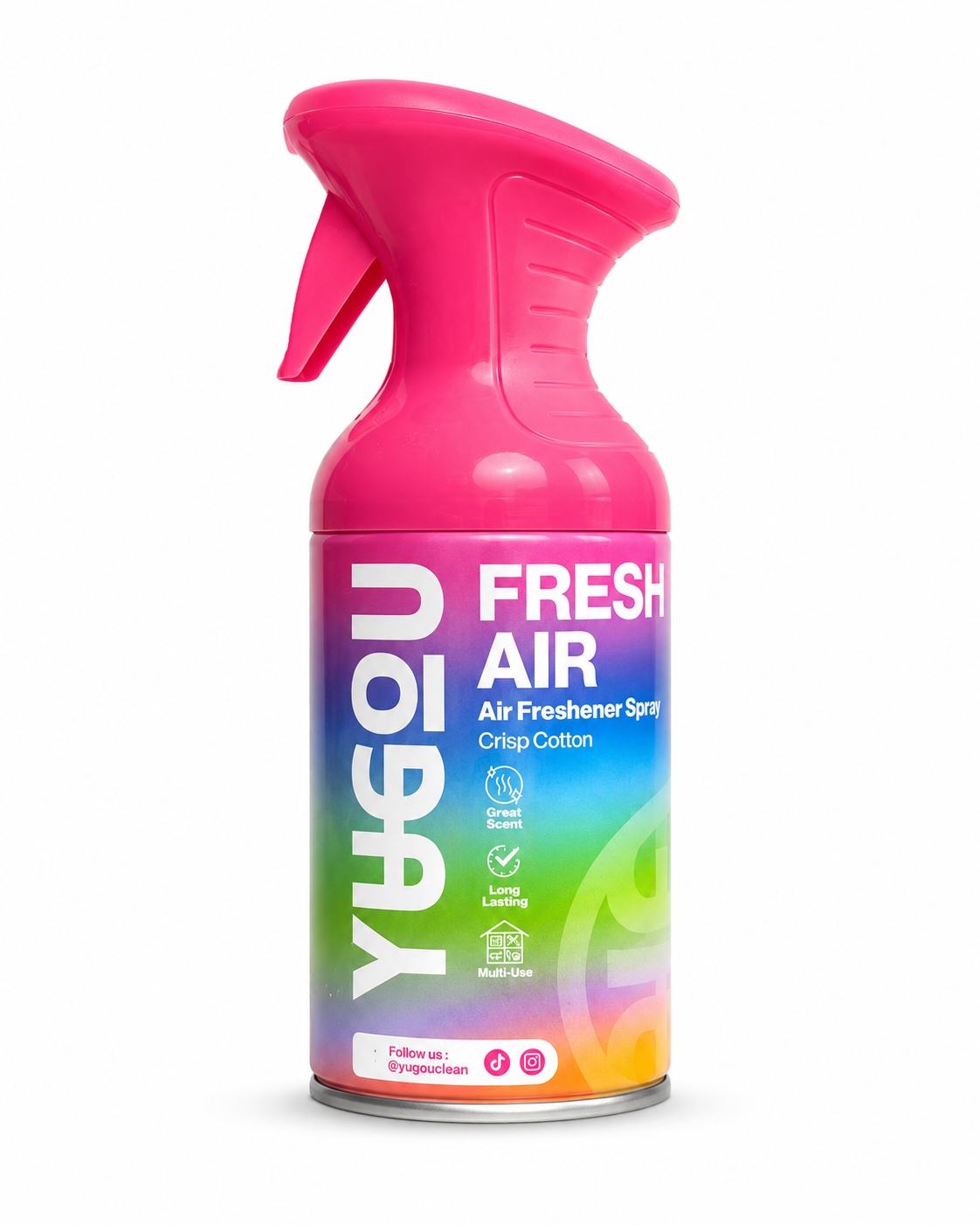 YUGOU Spray Ambientador Fresh Air Crisp Cotton 250ml – Spray Ambientador para Casa, Baño y Coche