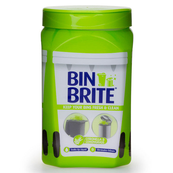 Bin Brite osvežilec smetnjakov v prahu – citronela in limonska trava | Odpravljalec vonjav in vlažnosti