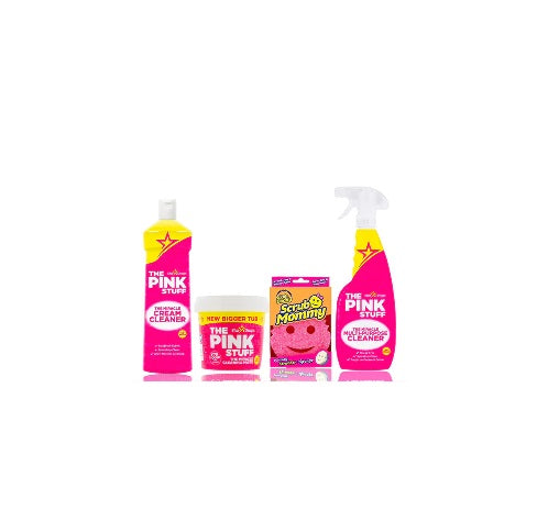 The Pink Stuff - Můj první balíček - 1x 850g pasta, krémový čistič, univerzální čistič, scrub mommy
