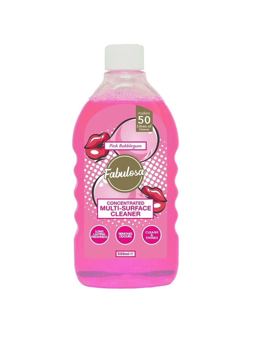 Fabulosa Koncentrerad Multi Yta Rengöringsmedel - Rosa Bubbelgum 500ml