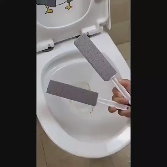 Roze četka za WC od plavca sa smiješkom