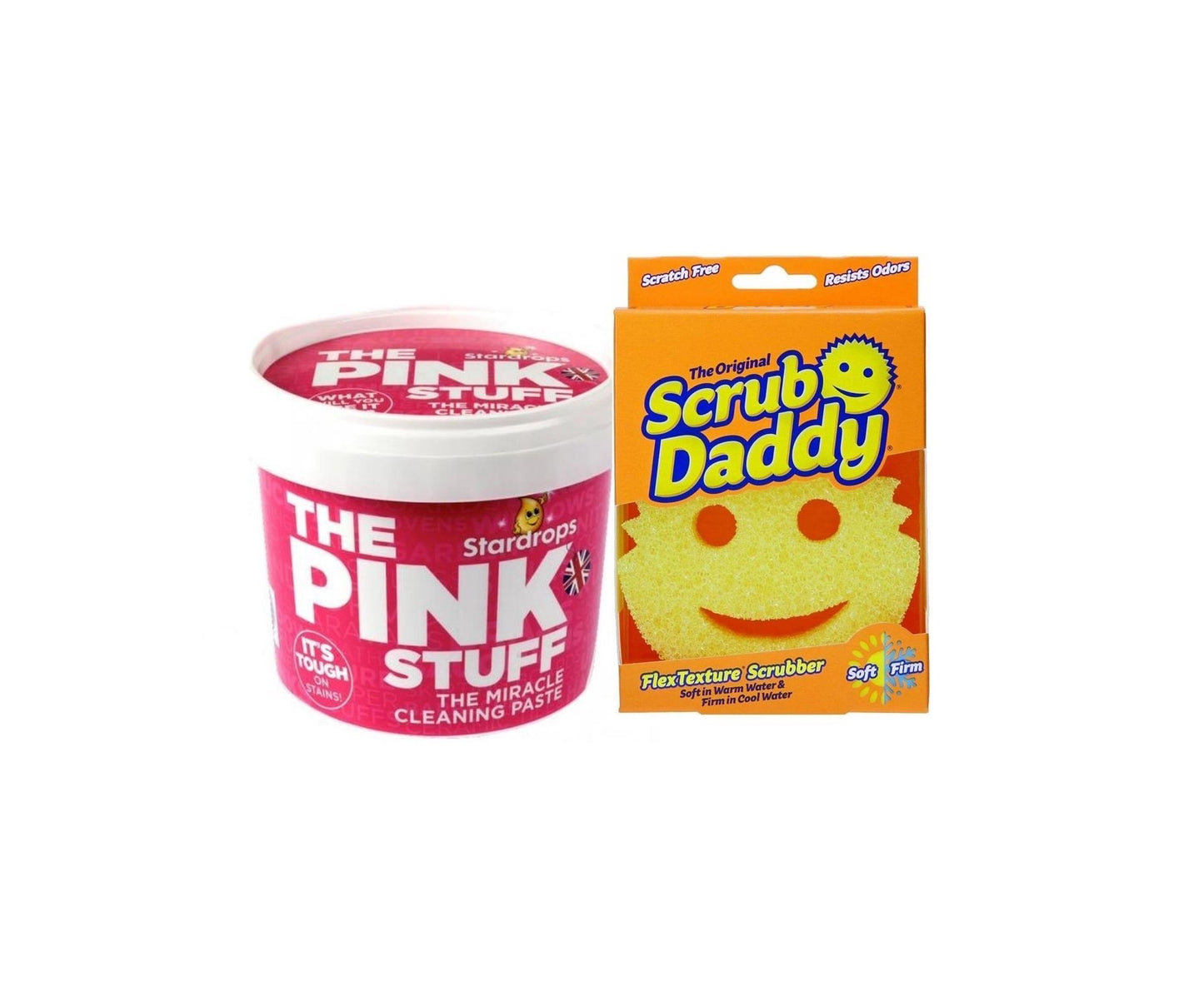 Stardrops O Pink Stuff O Maravilhoso Produto de Limpeza - 500g - Detergente Multiusos - inclui 1 Scrub Daddy esponja de esfregar