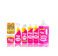 Pink Stuff Mega Zestaw – gąbka do szorowania, pasta 850g, uniwersalny środek czyszczący, środek do toalety, mleczko czyszczące, płyn do podłóg